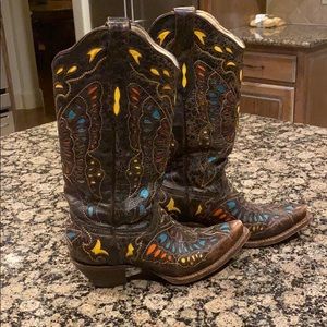 Corral leather cowboy boots
